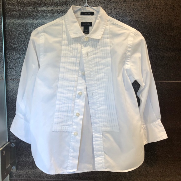 Jcrew ludlow size 2 tuxedo dress shirt white - Picture 1 of 3